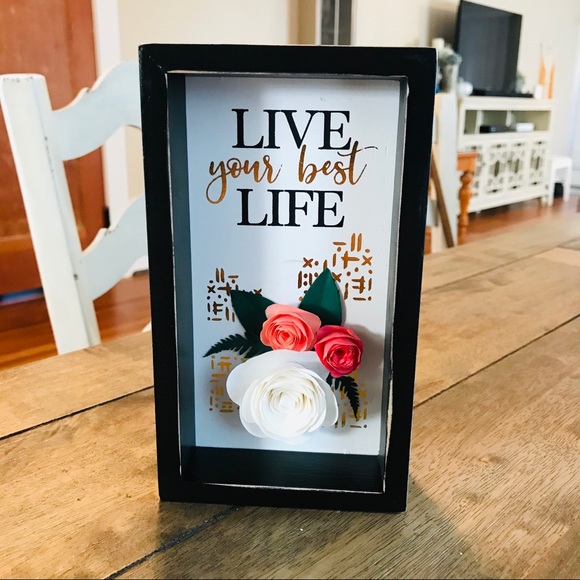 NWT Live Your Best Life Box Sign - Picture 2 of 6